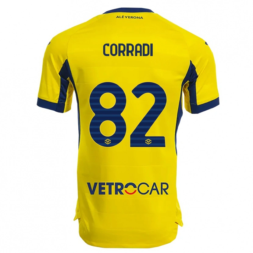 Danxen Mujer Camiseta Christian Corradi #82 Amarillo Marino 2ª Equipación 2025/26 La Camisa México