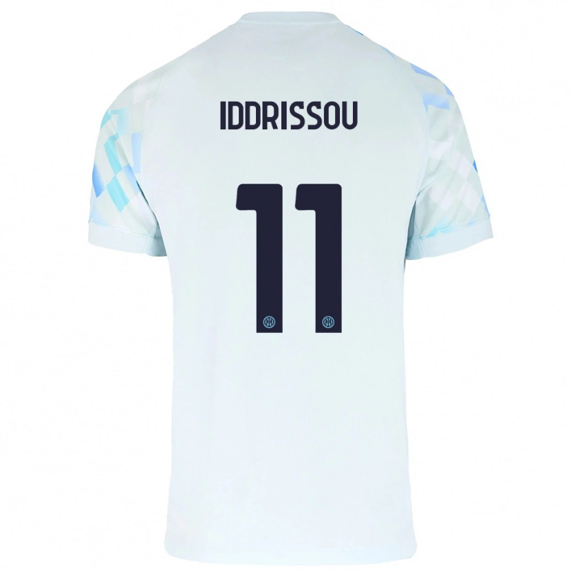 Danxen Mujer Camiseta Jamal Iddrissou #11 Blanco Azul 2ª Equipación 2025/26 La Camisa México
