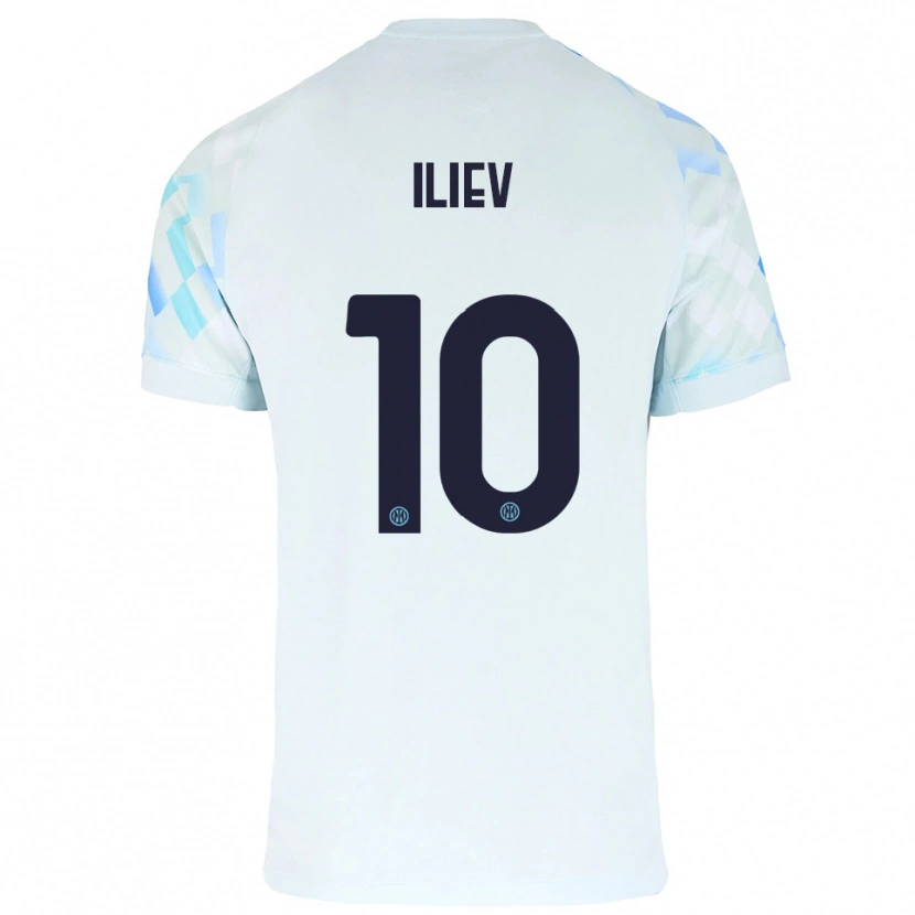 Danxen Mujer Camiseta Nikola Iliev #10 Blanco Azul 2ª Equipación 2025/26 La Camisa México