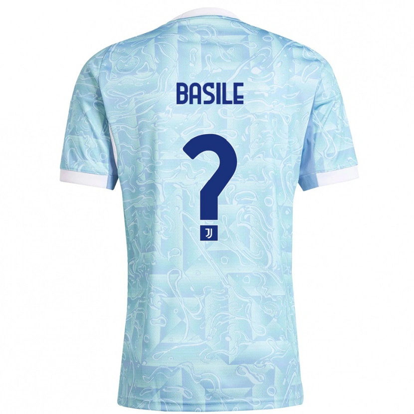 Danxen Mujer Camiseta Piergiorgio Basile #0 Azul Cielo Amarillo 2ª Equipación 2025/26 La Camisa México