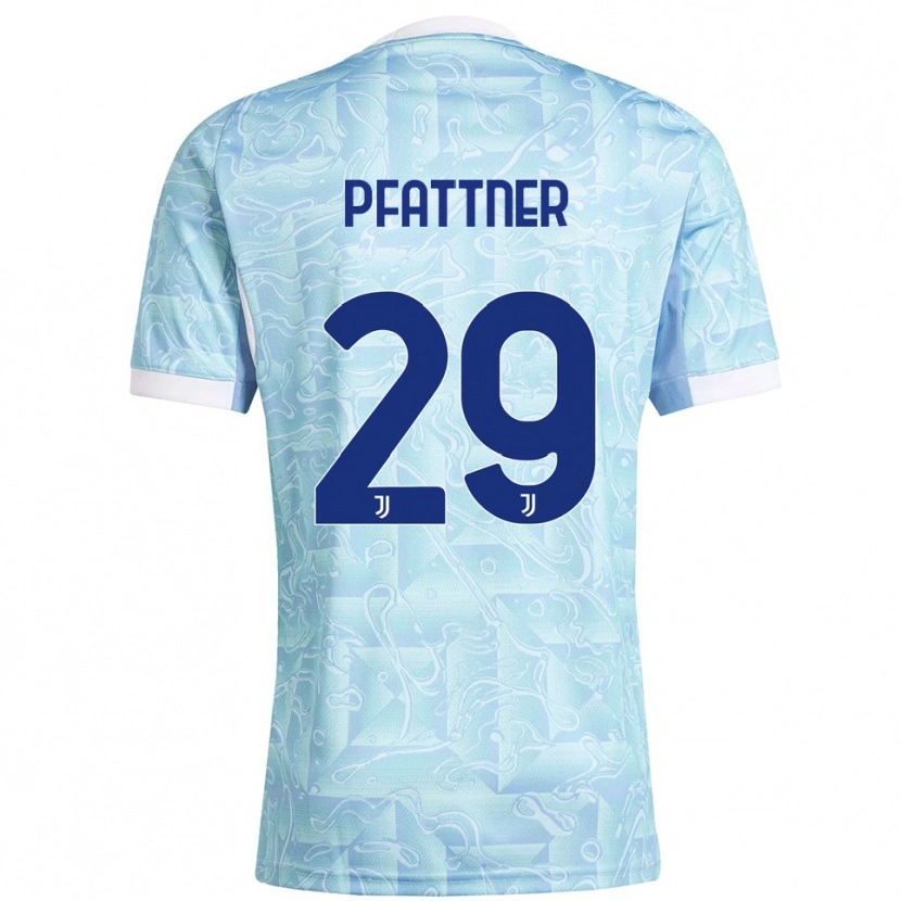 Danxen Mujer Camiseta Elisa Pfattner #29 Azul Cielo Amarillo 2ª Equipación 2025/26 La Camisa México
