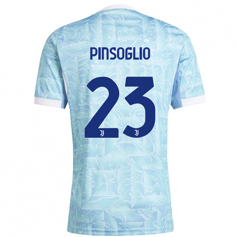Danxen Mujer Camiseta Carlo Pinsoglio #23 Azul Cielo Amarillo 2ª Equipación 2025/26 La Camisa México