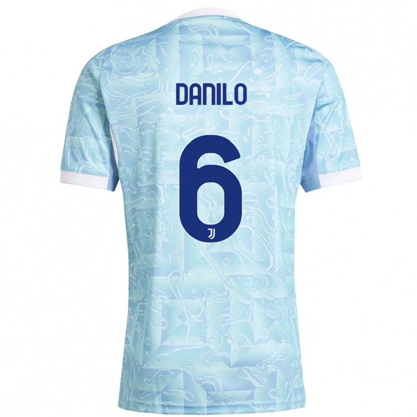 Danxen Mujer Camiseta Danilo #6 Azul Cielo Amarillo 2ª Equipación 2025/26 La Camisa México
