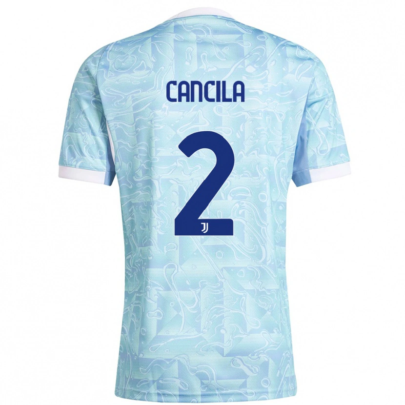 Danxen Mujer Camiseta Lorenzo Cancila #2 Azul Cielo Amarillo 2ª Equipación 2025/26 La Camisa México