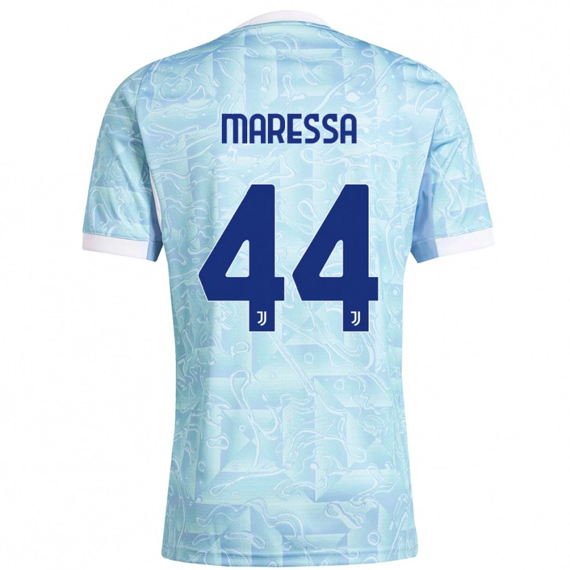 Danxen Mujer Camiseta Tommaso Maressa #44 Azul Cielo Amarillo 2ª Equipación 2025/26 La Camisa México