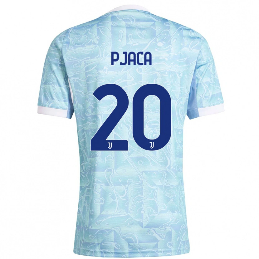 Danxen Mujer Camiseta Marko Pjaca #20 Azul Cielo Amarillo 2ª Equipación 2025/26 La Camisa México
