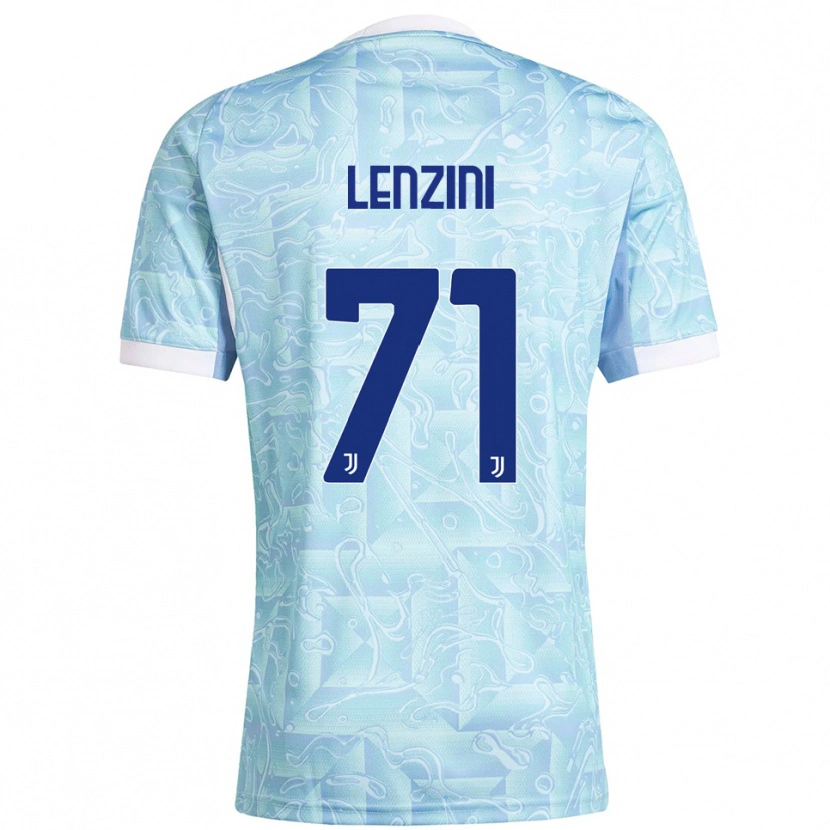Danxen Mujer Camiseta Martina Lenzini #71 Azul Cielo Amarillo 2ª Equipación 2025/26 La Camisa México