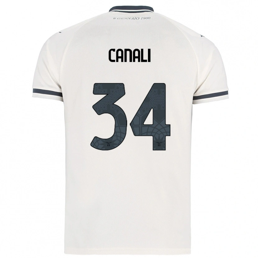 Danxen Mujer Camiseta Giorgio Canali #34 Blanco Marino 2ª Equipación 2025/26 La Camisa México