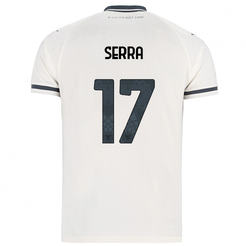 Danxen Mujer Camiseta Federico Serra #17 Blanco Marino 2ª Equipación 2025/26 La Camisa México