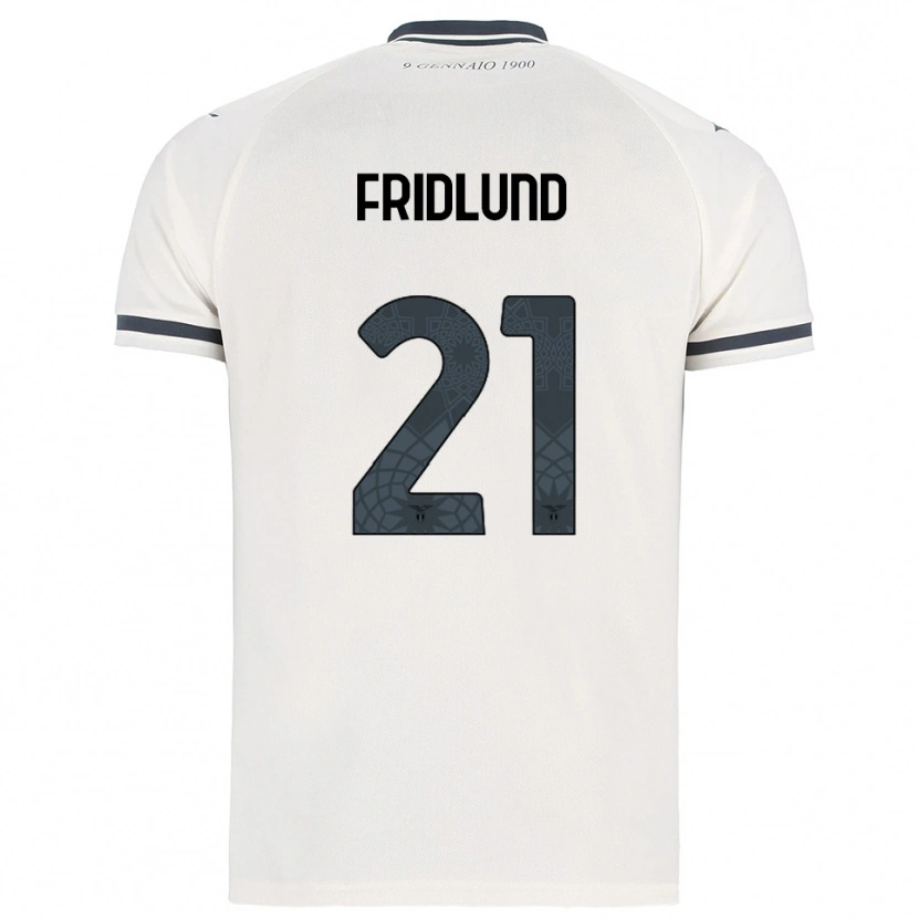 Danxen Mujer Camiseta Johanne Fridlund #21 Blanco Marino 2ª Equipación 2025/26 La Camisa México