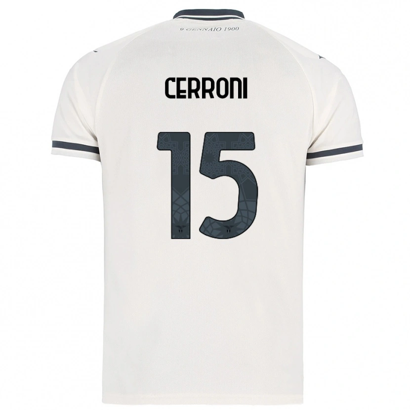 Danxen Mujer Camiseta Leonardo Cerroni #15 Blanco Marino 2ª Equipación 2025/26 La Camisa México