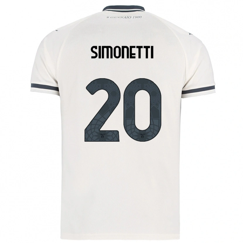 Danxen Mujer Camiseta Flaminia Simonetti #20 Blanco Marino 2ª Equipación 2025/26 La Camisa México