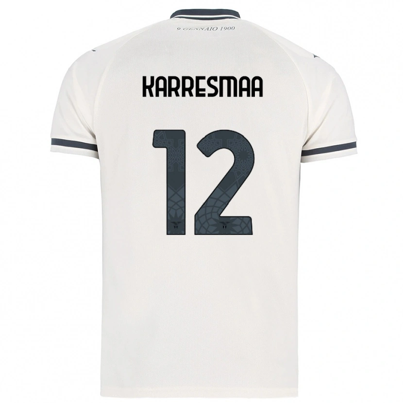 Danxen Mujer Camiseta Kerttu Karresmaa #12 Blanco Marino 2ª Equipación 2025/26 La Camisa México