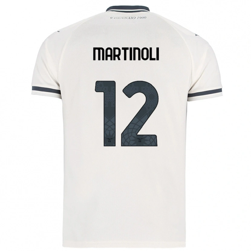 Danxen Mujer Camiseta Elettra Martinoli #12 Blanco Marino 2ª Equipación 2025/26 La Camisa México