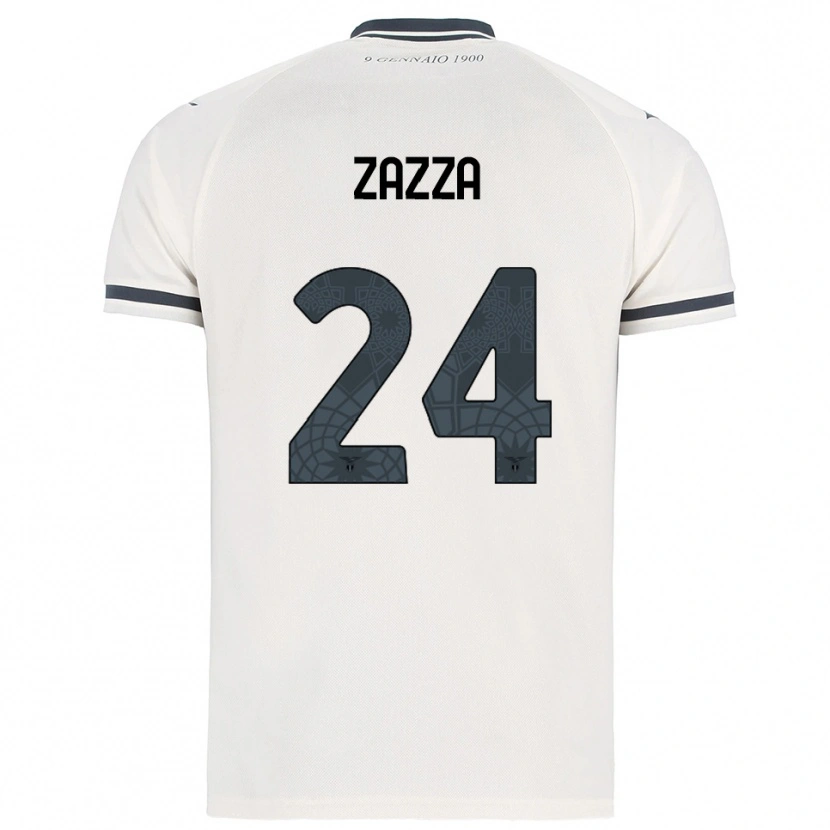 Danxen Mujer Camiseta Matteo Zazza #24 Blanco Marino 2ª Equipación 2025/26 La Camisa México