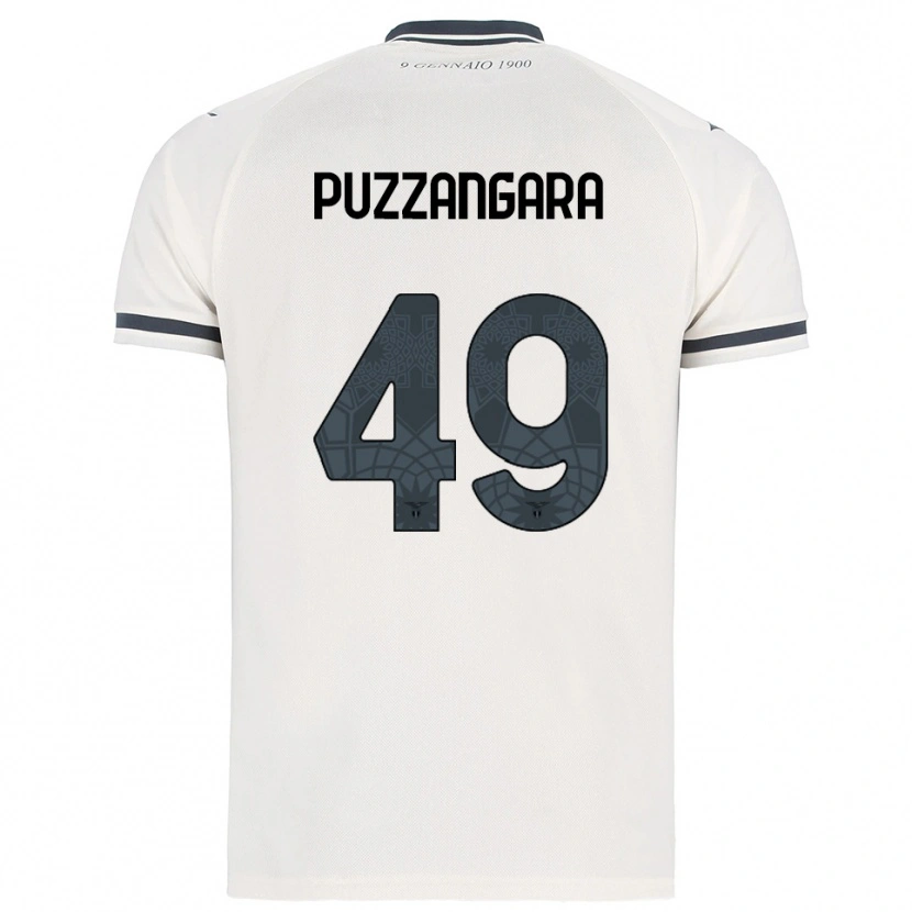 Danxen Mujer Camiseta Angelo Antonio Puzzangara #49 Blanco Marino 2ª Equipación 2025/26 La Camisa México