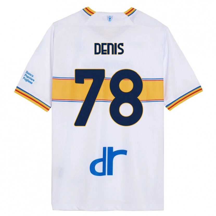 Danxen Mujer Camiseta Max Denis #78 Blanco Amarillo 2ª Equipación 2025/26 La Camisa México
