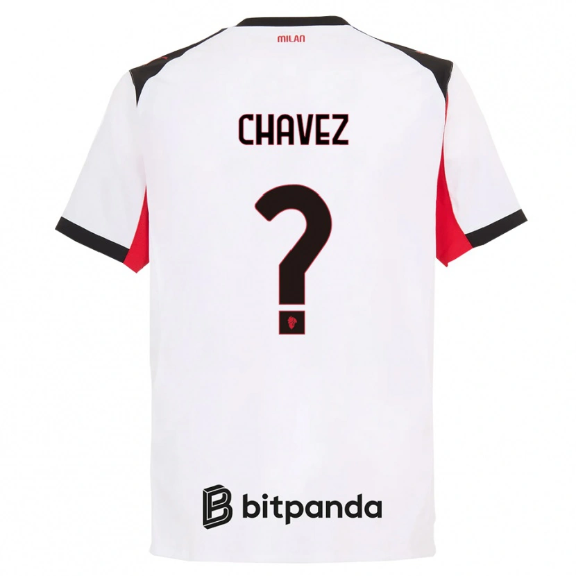 Danxen Mujer Camiseta Maikol Cifuentes Chavez #0 Blanco Negro 2ª Equipación 2025/26 La Camisa México
