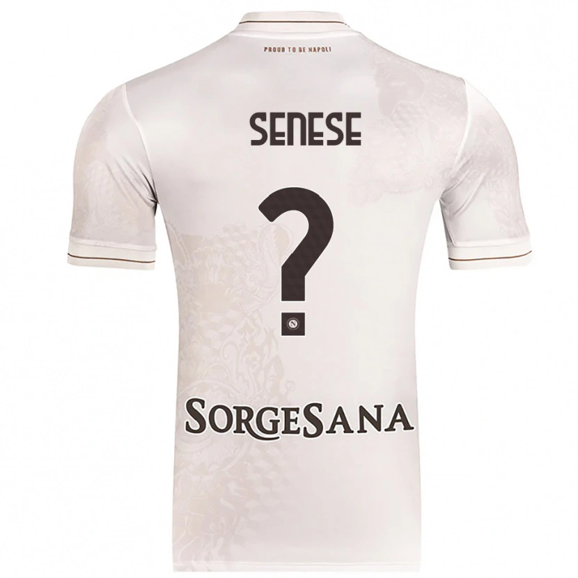 Danxen Mujer Camiseta Alberto Senese #0 Champán Marrón 2ª Equipación 2025/26 La Camisa México