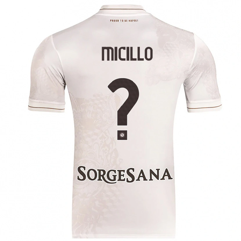 Danxen Mujer Camiseta Salvatore Micillo #0 Champán Marrón 2ª Equipación 2025/26 La Camisa México