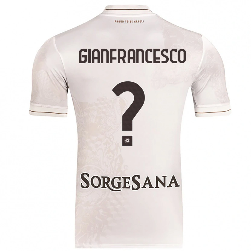 Danxen Mujer Camiseta Sergio Gianfrancesco #0 Champán Marrón 2ª Equipación 2025/26 La Camisa México