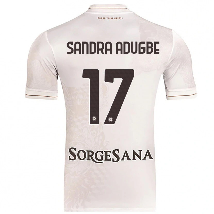 Danxen Mujer Camiseta Olamide Sandra Adugbe #17 Champán Marrón 2ª Equipación 2025/26 La Camisa México