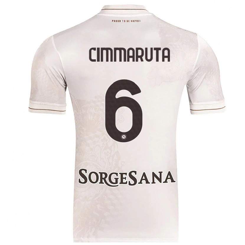 Danxen Mujer Camiseta Antonio Cimmaruta #6 Champán Marrón 2ª Equipación 2025/26 La Camisa México