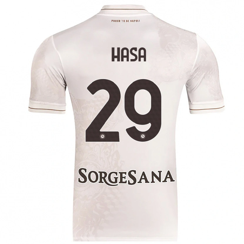 Danxen Mujer Camiseta Luis Hasa #29 Champán Marrón 2ª Equipación 2025/26 La Camisa México