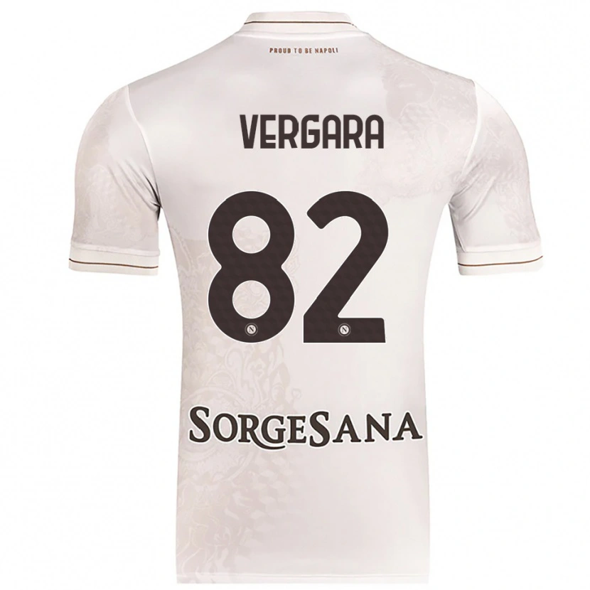 Danxen Mujer Camiseta Antonio Vergara #82 Champán Marrón 2ª Equipación 2025/26 La Camisa México