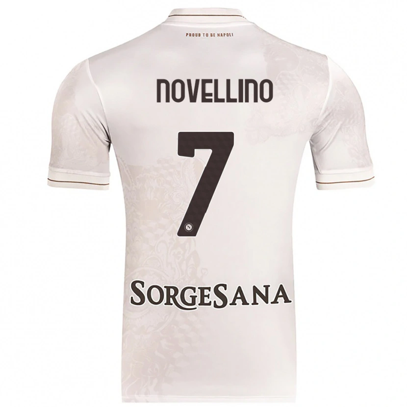 Danxen Mujer Camiseta Debora Novellino #7 Champán Marrón 2ª Equipación 2025/26 La Camisa México