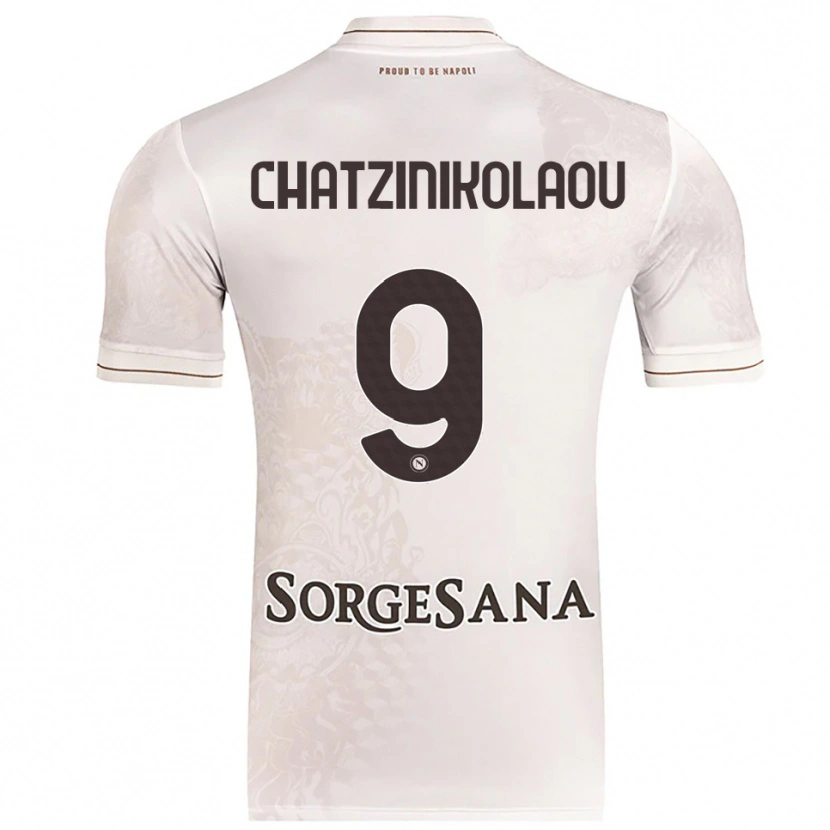 Danxen Mujer Camiseta Despoina Chatzinikolaou #9 Champán Marrón 2ª Equipación 2025/26 La Camisa México