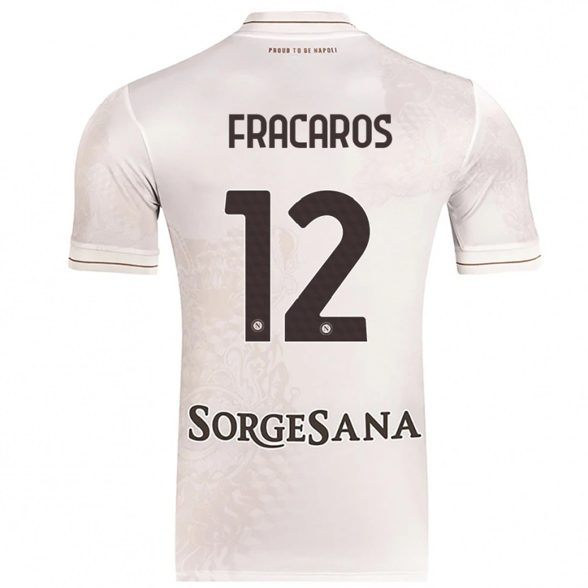 Danxen Mujer Camiseta Caterina Fracaros #12 Champán Marrón 2ª Equipación 2025/26 La Camisa México