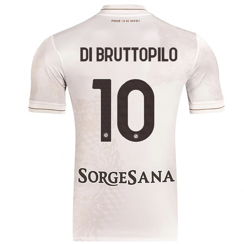 Danxen Mujer Camiseta Giuseppe Ambrosino Di Bruttopilo #10 Champán Marrón 2ª Equipación 2025/26 La Camisa México
