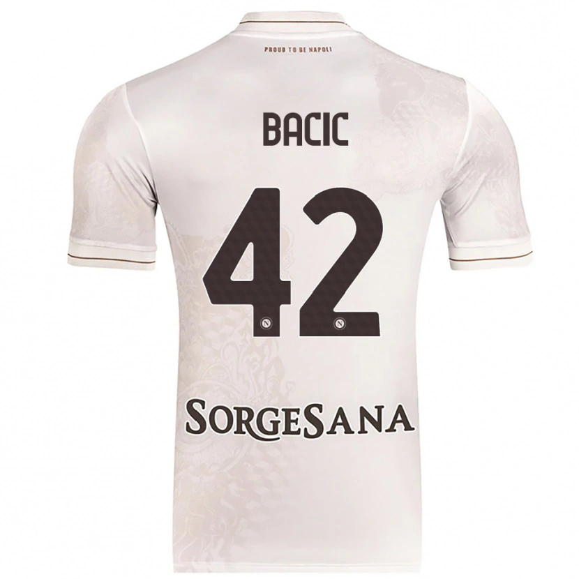 Danxen Mujer Camiseta Doris Bačić #42 Champán Marrón 2ª Equipación 2025/26 La Camisa México