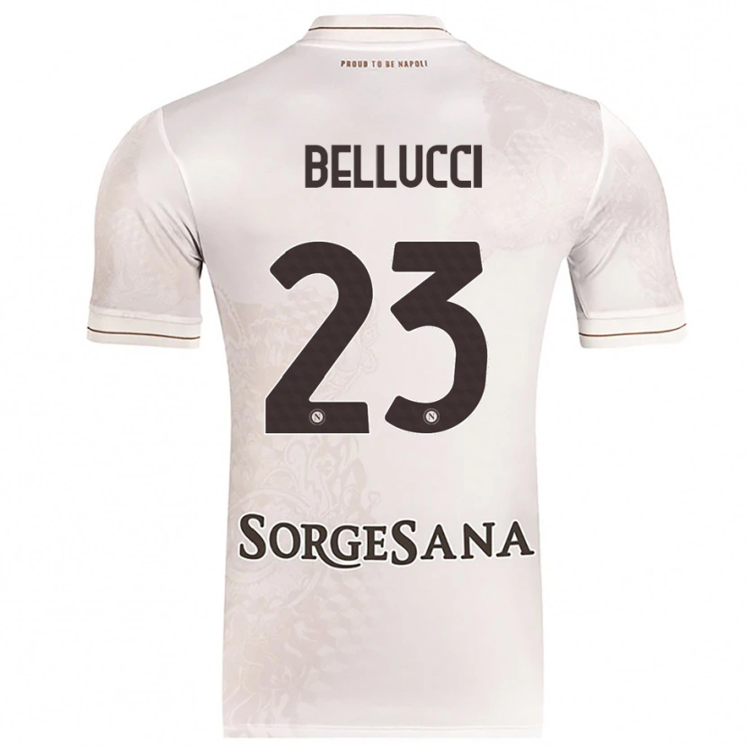 Danxen Mujer Camiseta Melissa Bellucci #23 Champán Marrón 2ª Equipación 2025/26 La Camisa México
