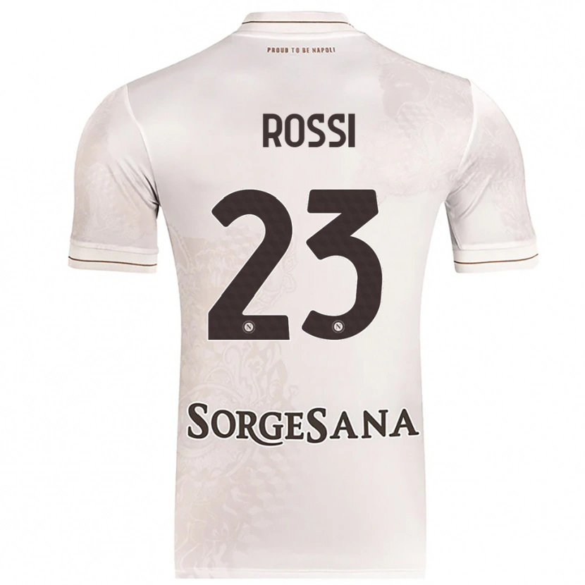 Danxen Mujer Camiseta Leonardo Rossi #23 Champán Marrón 2ª Equipación 2025/26 La Camisa México