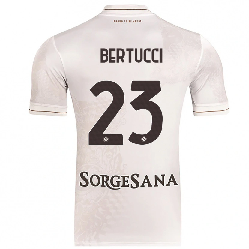 Danxen Mujer Camiseta Sofia Bertucci #23 Champán Marrón 2ª Equipación 2025/26 La Camisa México