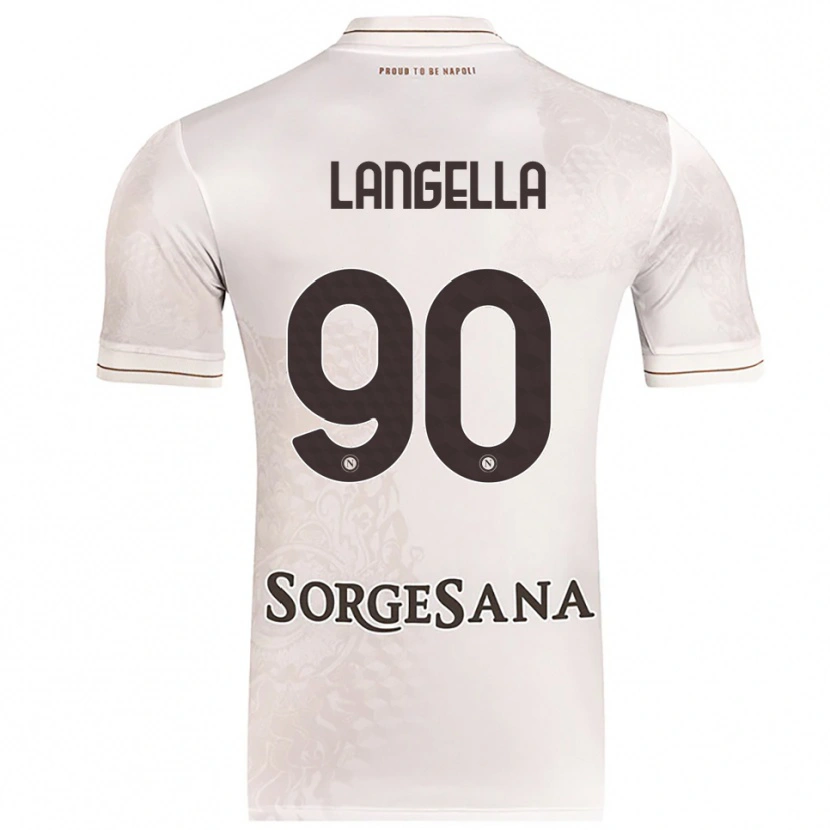 Danxen Mujer Camiseta Gabriella Langella #90 Champán Marrón 2ª Equipación 2025/26 La Camisa México