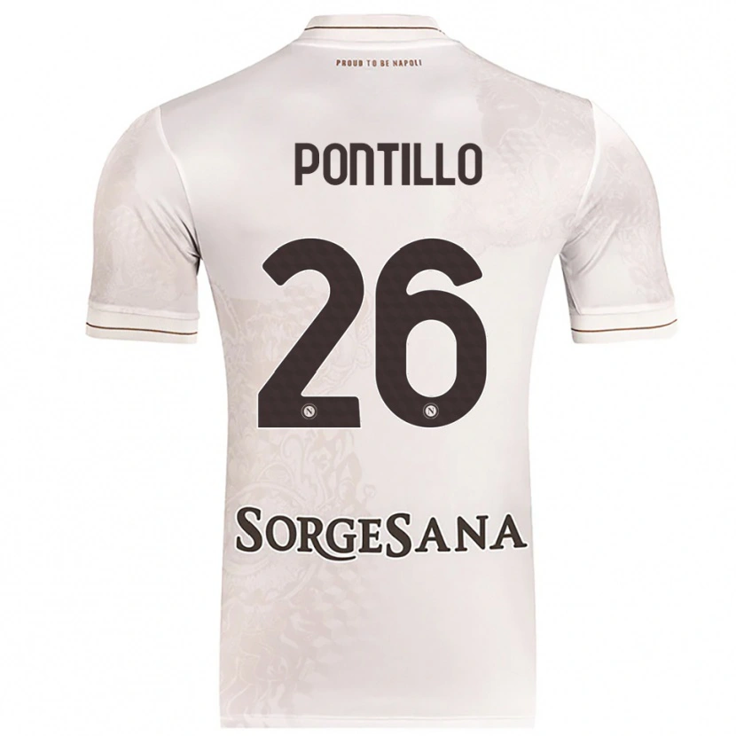Danxen Mujer Camiseta Pasquale Pontillo #26 Champán Marrón 2ª Equipación 2025/26 La Camisa México