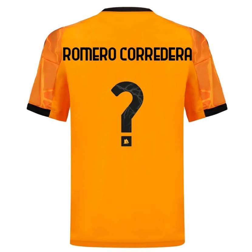 Danxen Mujer Camiseta Miguel Romero Corredera #0 Naranja Negro 2ª Equipación 2025/26 La Camisa México