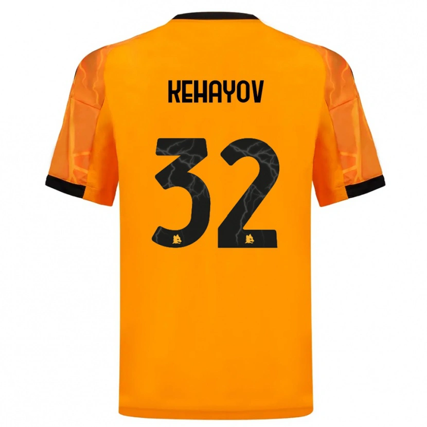 Danxen Mujer Camiseta Atanas Kehayov #32 Naranja Negro 2ª Equipación 2025/26 La Camisa México