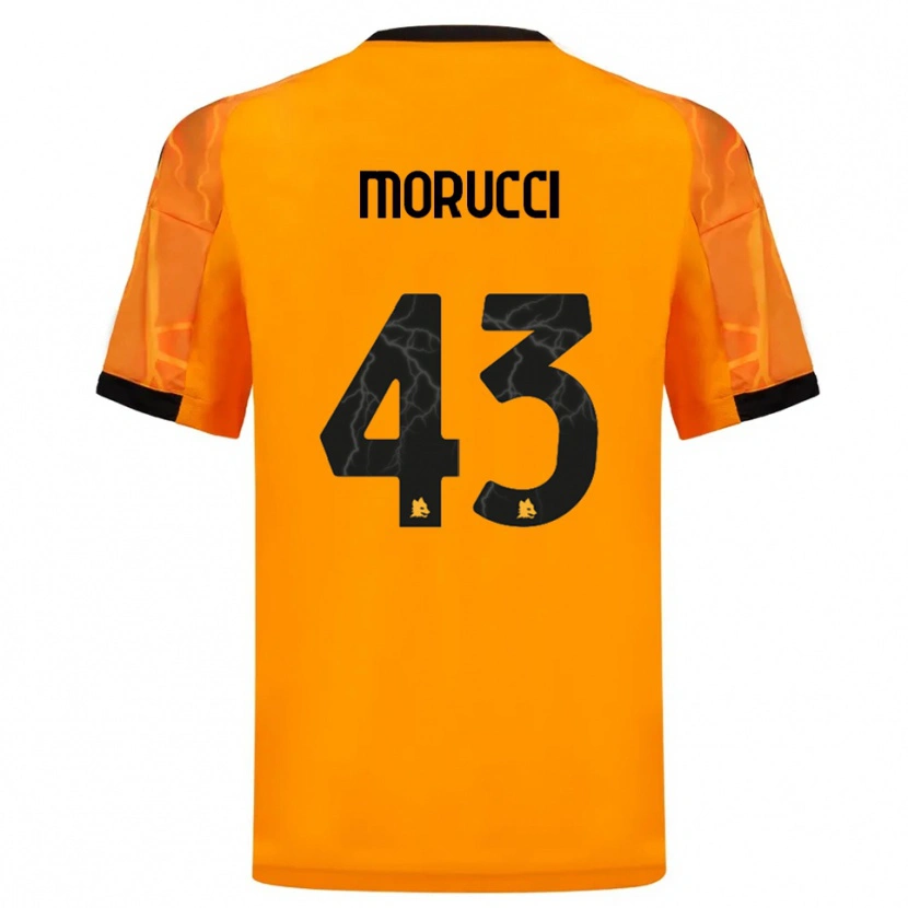 Danxen Mujer Camiseta Edoardo Morucci #43 Naranja Negro 2ª Equipación 2025/26 La Camisa México