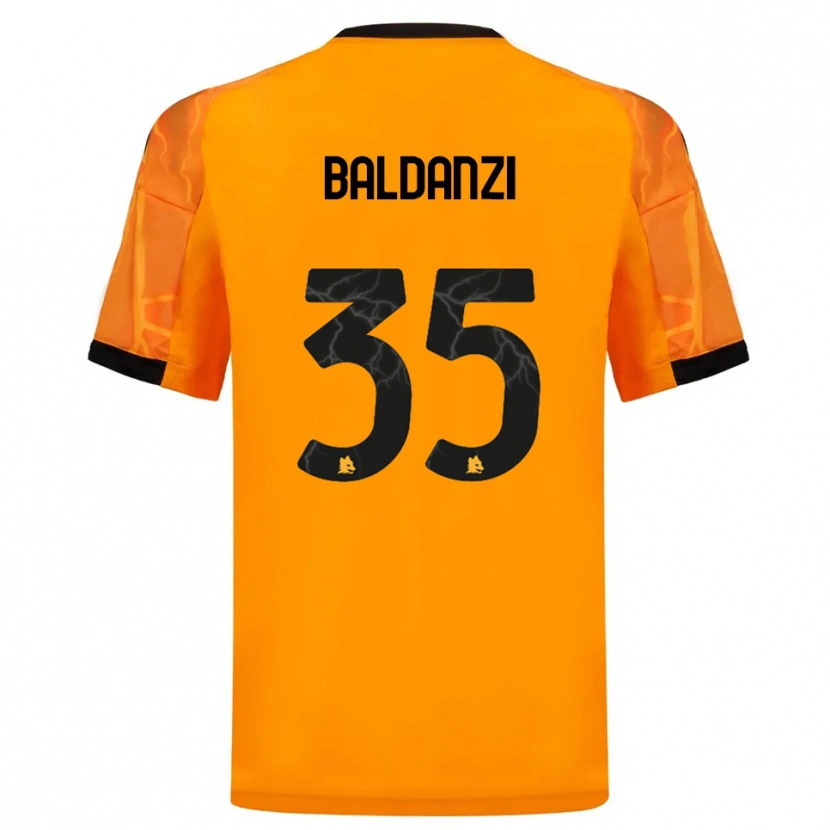 Danxen Mujer Camiseta Tommaso Baldanzi #35 Naranja Negro 2ª Equipación 2025/26 La Camisa México