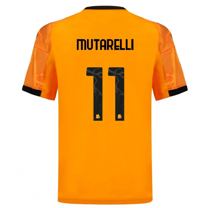 Danxen Mujer Camiseta Matteo Mutarelli #11 Naranja Negro 2ª Equipación 2025/26 La Camisa México