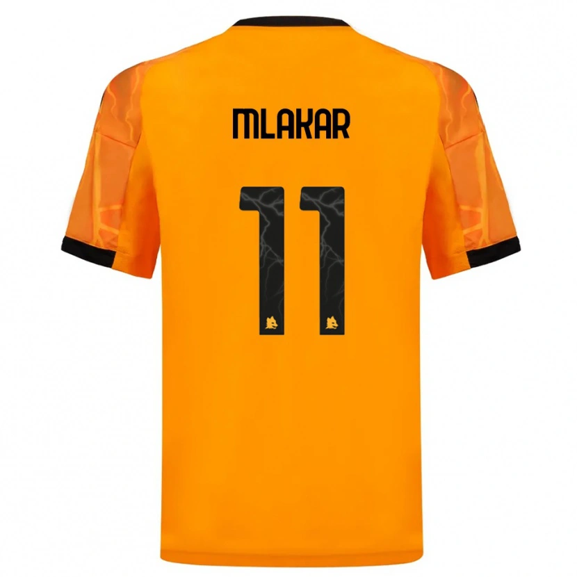 Danxen Mujer Camiseta Luka Mlakar #11 Naranja Negro 2ª Equipación 2025/26 La Camisa México