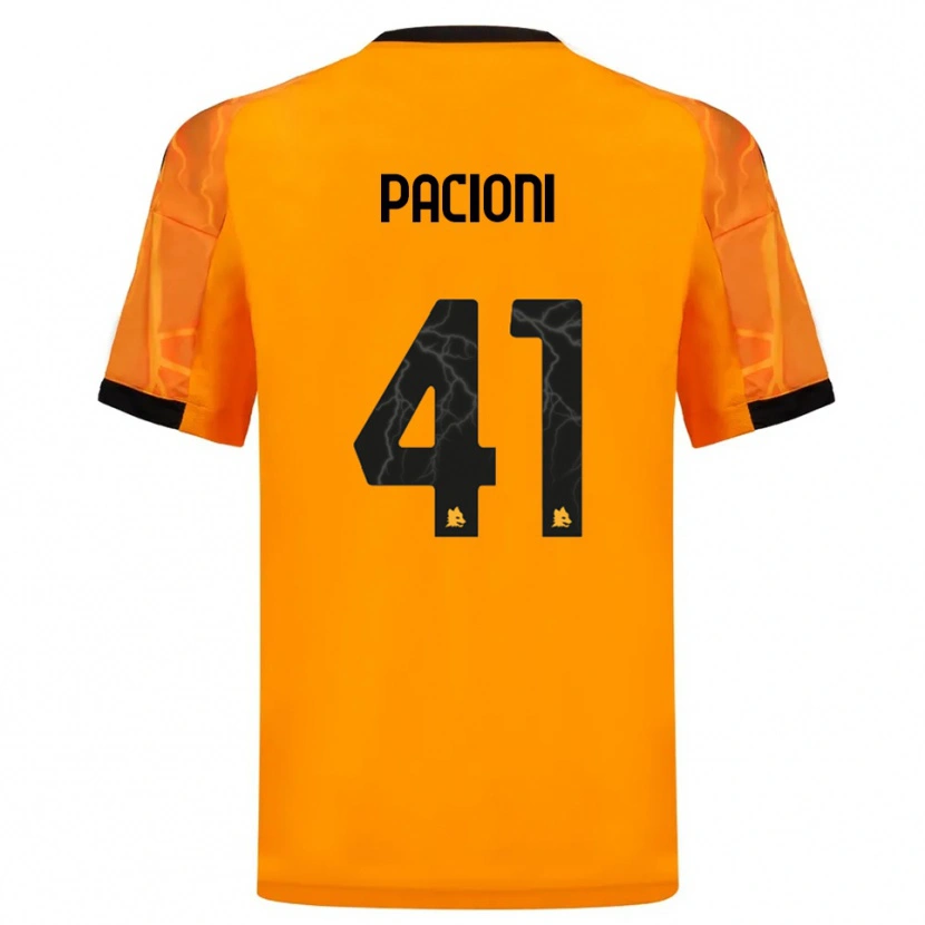 Danxen Mujer Camiseta Eleonora Pacioni #41 Naranja Negro 2ª Equipación 2025/26 La Camisa México