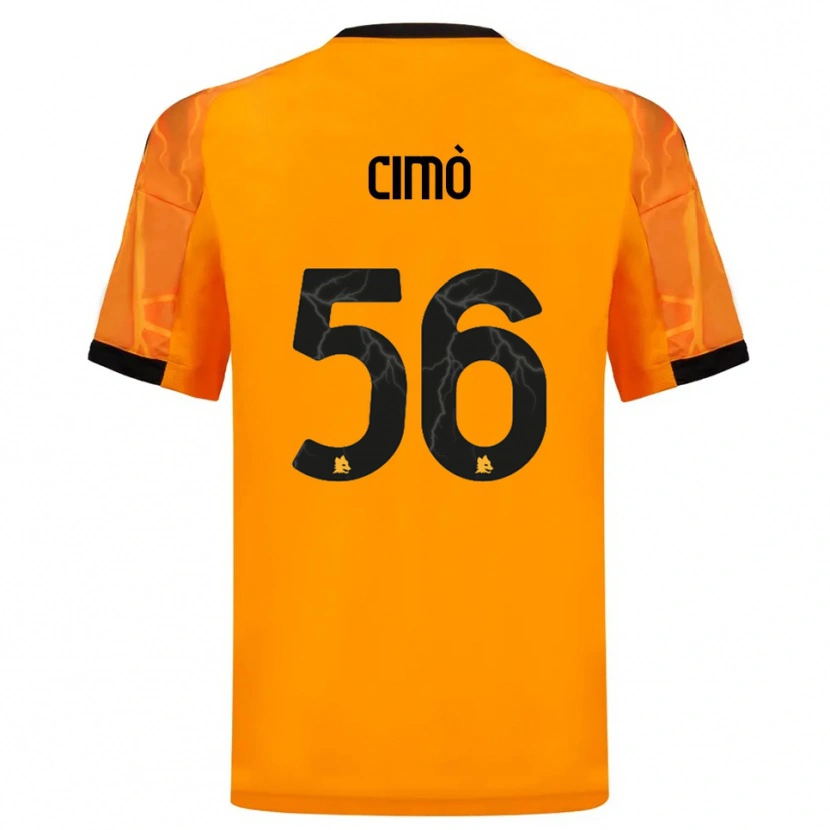Danxen Mujer Camiseta Giada Cimò #56 Naranja Negro 2ª Equipación 2025/26 La Camisa México