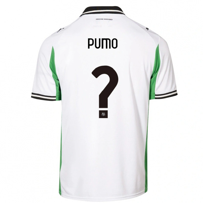 Danxen Mujer Camiseta Samuele Pumo #0 Blanco Verde Negro 2ª Equipación 2025/26 La Camisa México