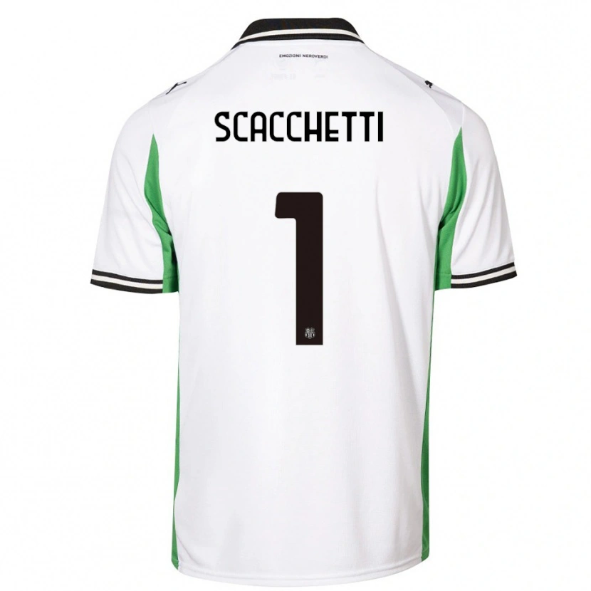 Danxen Mujer Camiseta Alessandro Scacchetti #1 Blanco Verde Negro 2ª Equipación 2025/26 La Camisa México