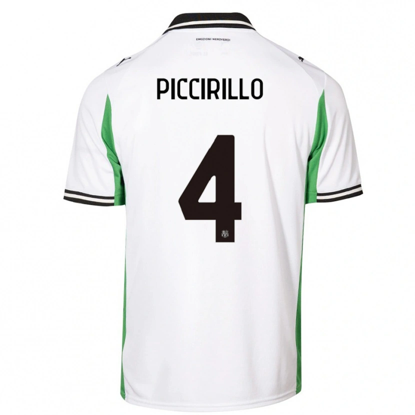 Danxen Mujer Camiseta Michele Piccirillo #4 Blanco Verde Negro 2ª Equipación 2025/26 La Camisa México